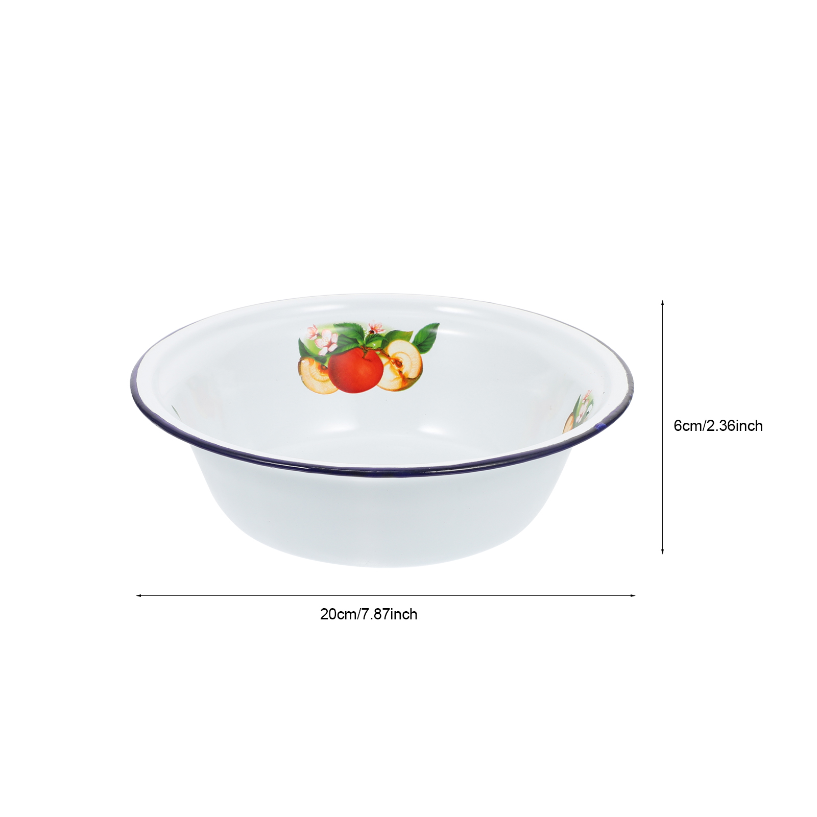 1pc Enamel Soup Bowl Vintage D - đánh giá và giá Bamboo Cutlery
