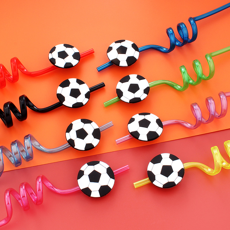 12pcs Football Themed Straws,  - đánh giá và giá Reusable Straw