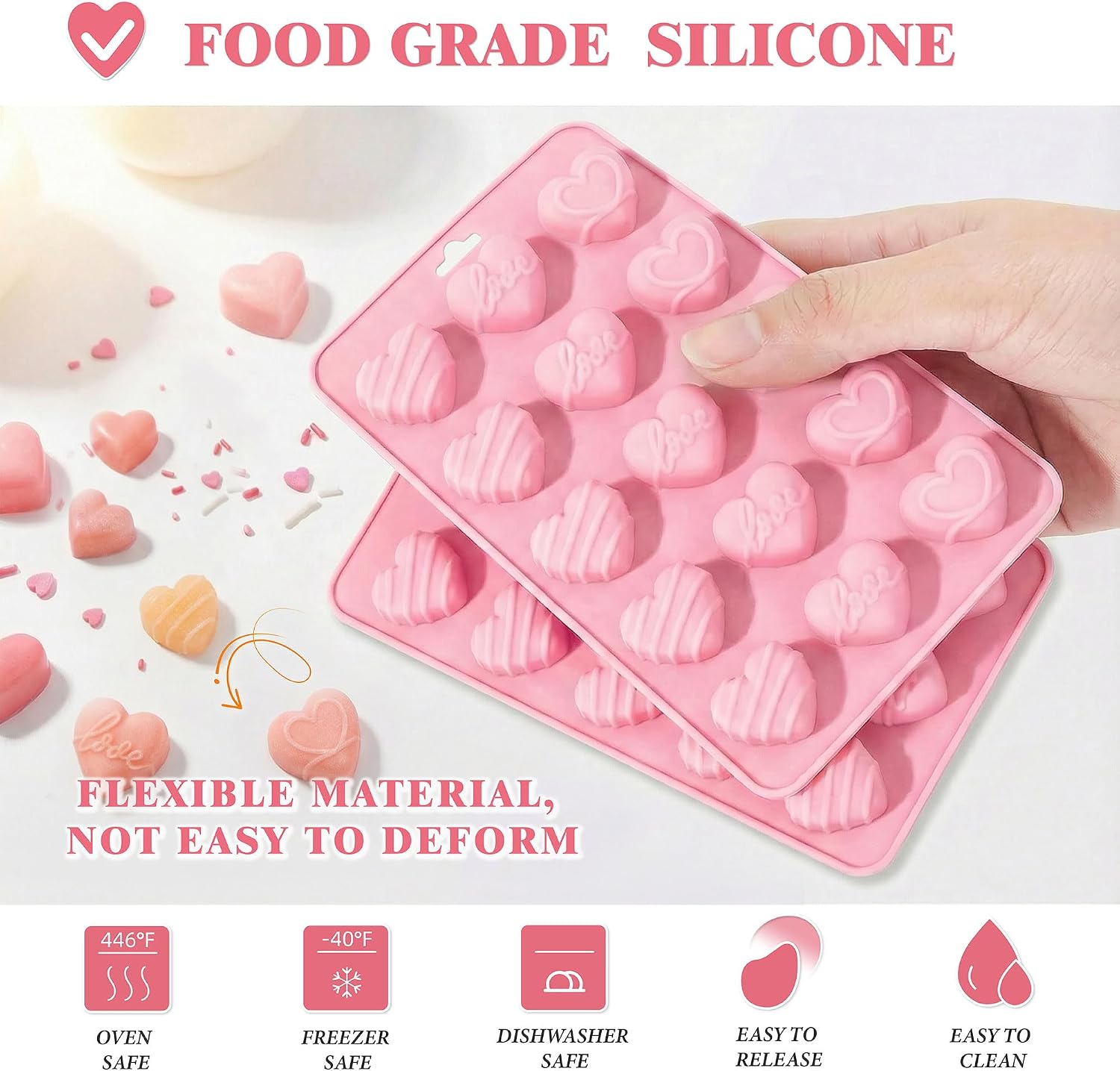 Heart Silicone Molds,Heart Cho - đánh giá và giá Eco Soap