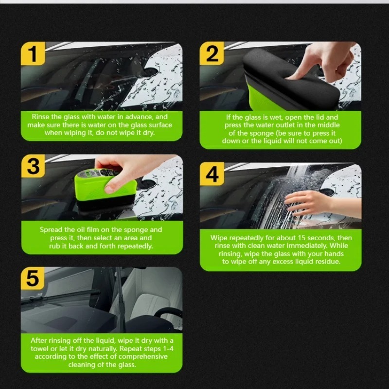 Non Toxic Car Glass Oil Film R - đánh giá và giá Eco Sponge