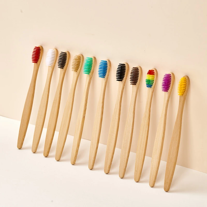 5/10/20/30Pcs Colorful Bamboo  - đánh giá và giá Bamboo Toothbrush
