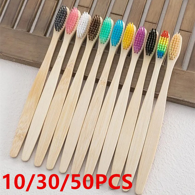 10 Pack Natural Bamboo Toothbr - đánh giá và giá Bamboo Toothbrush