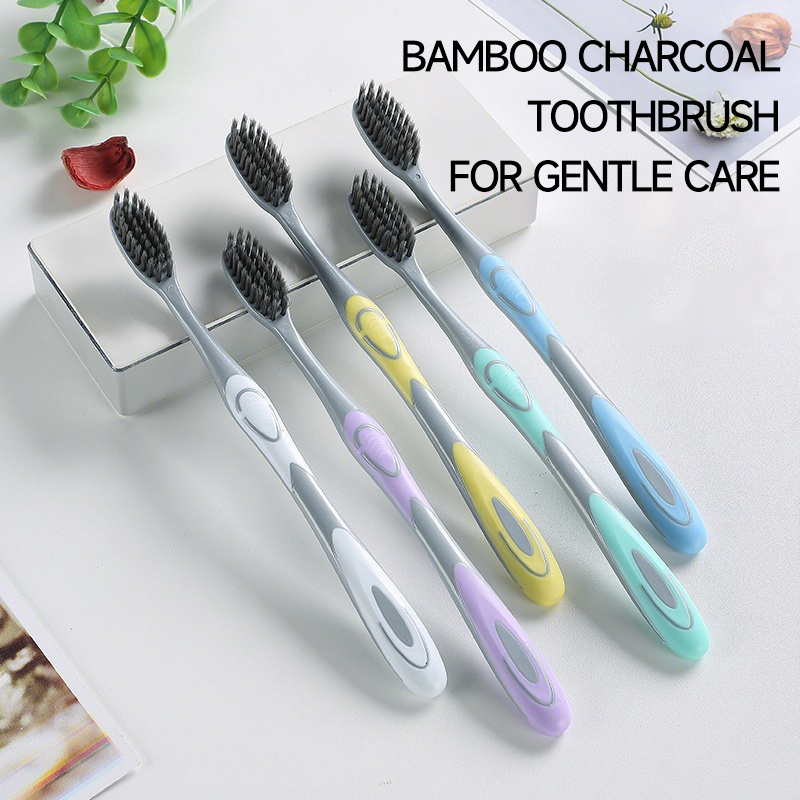 5/10pcs manual toothbrush with - đánh giá và giá Bamboo Toothbrush