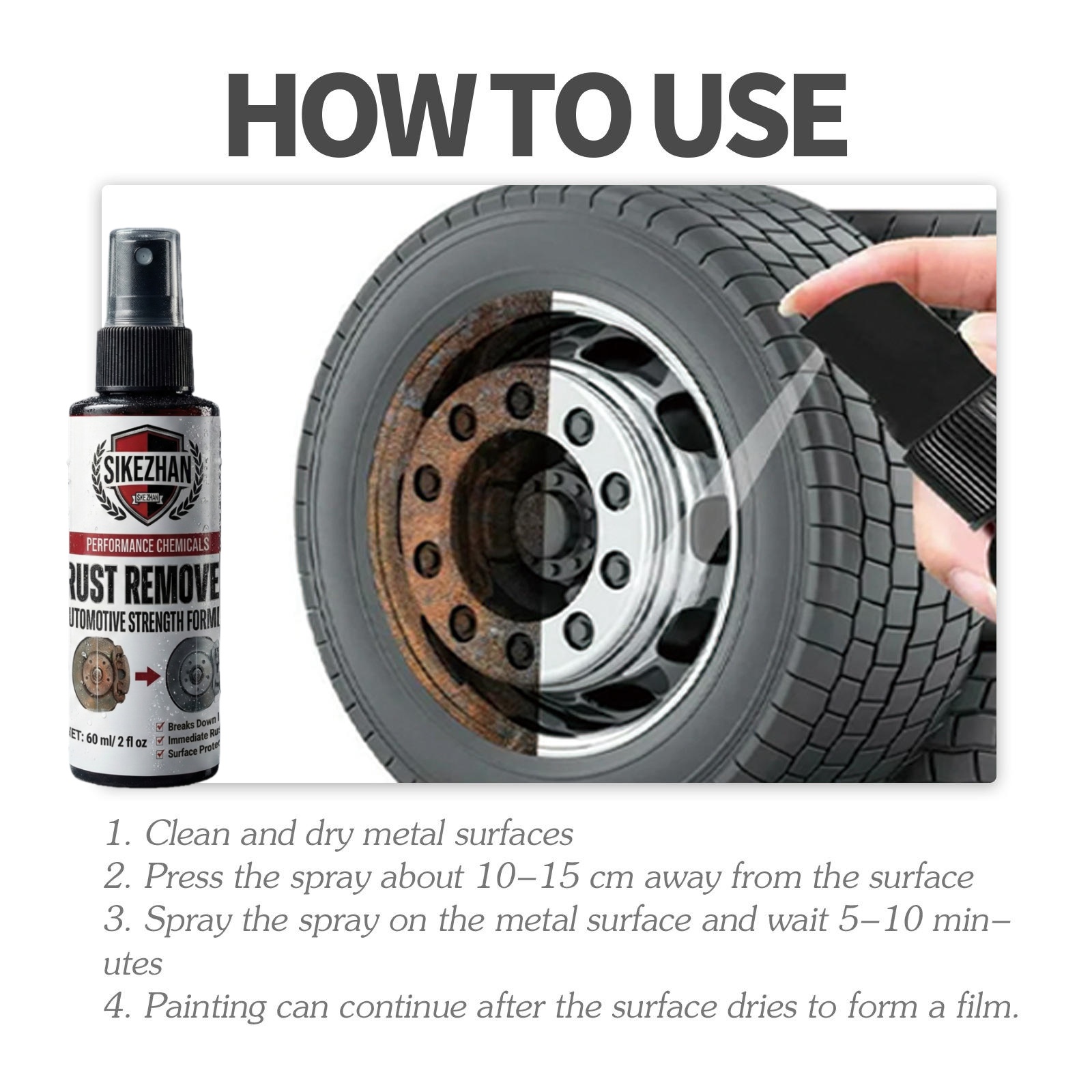 Powerful Car Rust Remover Spra - đánh giá và giá Eco Sponge