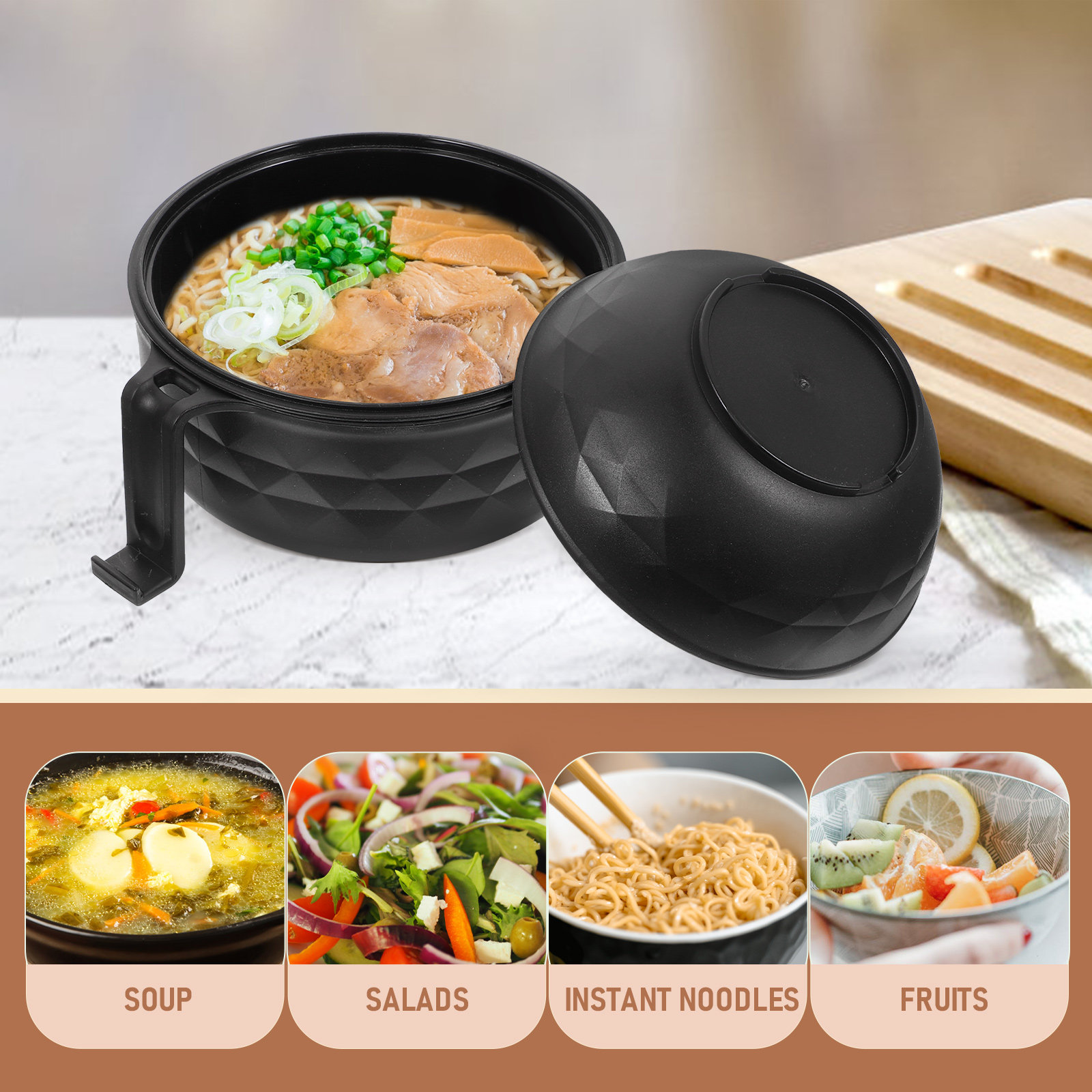 Straw Bento With Lid Multi-Fun - đánh giá và giá Reusable Straw