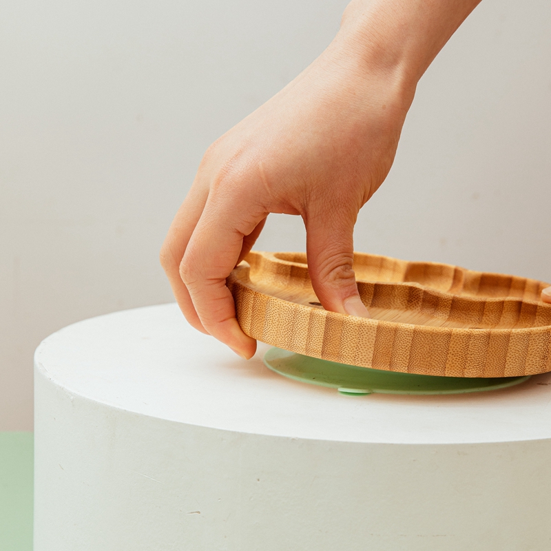 4 Bộ Đồ Ăn Trẻ Em Tấm Hút Bát  - đánh giá và giá Bamboo Cutlery